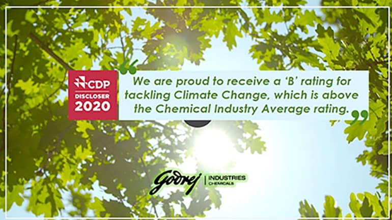 CDP Rating ‘B’ for efforts against Climate Change